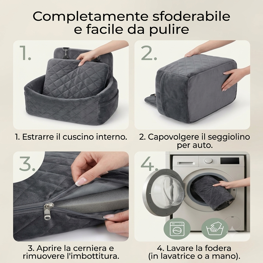 Seggiolino auto per animali