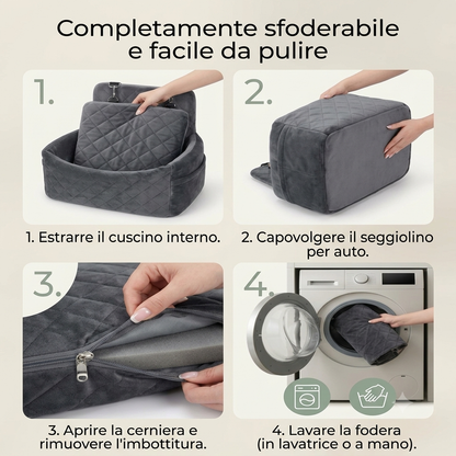 Seggiolino auto per animali