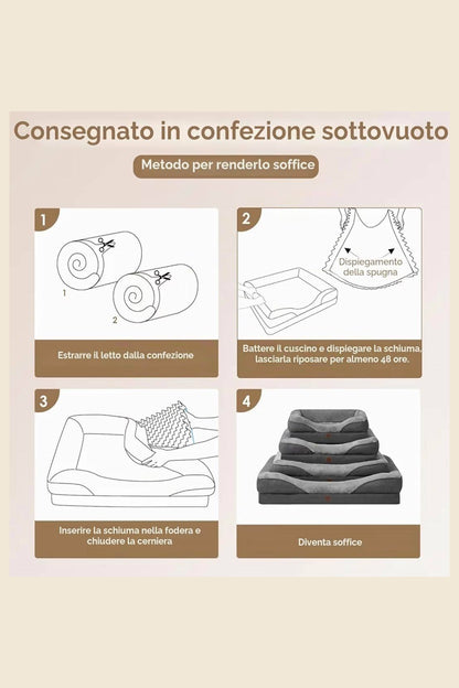 cuccia sfoderabile e lavabile
